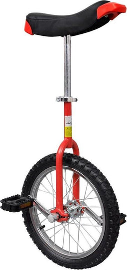 Eenwieler verstelbaar (rood / 16 inch)