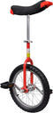Eenwieler verstelbaar (rood / 16 inch)