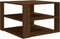 vidaXL - Salontafel - 60x60x40 - cm - bewerkt - hout - bruin - eikenkleur