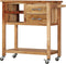 vidaXL - Keukentrolley - 80x45x91 - cm - massief - acaciahout
