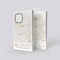 Mio by Mobilize Hoesje geschikt voor Apple iPhone 16e MagSafe Telefoonhoesje Hardcase | Mio by Mobilize Backcover | Geschikt voor MagSafe | Geschikt voor Draadloos Opladen met Magnetische Ring | MagSafe Case - White Roses | Wit