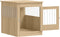 vidaXL - Hondenbench - 64,5x80x71 - cm - bewerkt - hout - sonoma - eikenkleurig