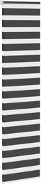 vidaXL - Zebra - rolgordijn - 55x200 - cm - stofbreedte - 50,9 - cm - zwart