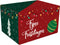 Klika - Kerstpakketdoos | Wonderful time | golfkarton | 550x390x300mm | Kerstmis | e | rood/groen | 10 stuks