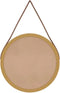 Wandspiegel met band Ø 35 cm goudkleurig