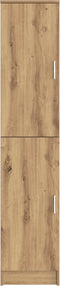 vidaXL - Highboard - Artisan - Eiken - 35x39x168 - cm - Gelaagd - Hout