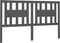 vidaXL - Hoofdbord - 156x4x100 - cm - massief - grenenhout - grijs