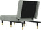 vidaXL - Chaise - longue - fluweel - lichtgrijs