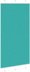 vidaXL - Plissé - rolgordijn - 100x200 - cm - stofbreedte - 99,4cm - petrol - groen