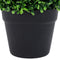 vidaXL - Kunstplanten - met - pot - 2 - st - buxus - bolvorming - 27 - cm - groen