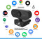 AyeWay Full HD Webcam - Webcam voor PC - Inclusief Privacy Cover - Zwart