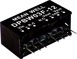 Mean Well DPBW03F-05 DC/DC-convertermodule 300 mA 3 W Aantal uitgangen: 2 x Inhoud 1 stuk(s)