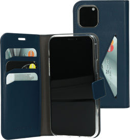 Mobiparts Classic Wallet Case - iPhone 11 Pro - Ruimte voor pasjes - Blauw