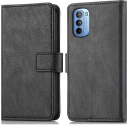 iMoshion Hoesje Geschikt voor Motorola Moto G41 / Moto G31 Hoesje Met Pasjeshouder - iMoshion Luxe Bookcase - Zwart
