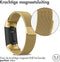 iMoshion Bandje Geschikt voor Fitbit Charge 3 / 4 Maat S - iMoshion Milanees magnetische band - goud
