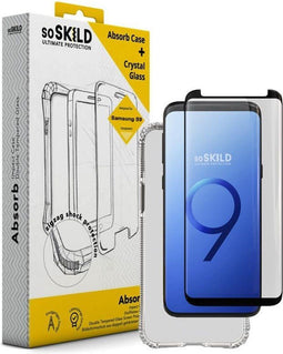 SoSkild Galaxy S9 - Absorb Impact Case met Tempered Glass - Schokbestendig (1 pack)