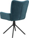 vidaXL - Eetkamerstoelen - draaibaar - 2 - st - fluweel - blauw