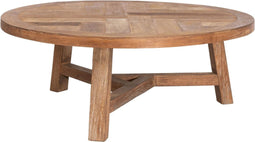DTP Home Coffee table Monastery round,35xØ90 cm, 3,5 cm top, recycled teakwood