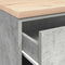 vidaXL - Garagekast - 60x51x85 - cm - massief - grenenhout - betongrijs
