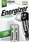 Energizer E300624300 - Oplaadbare batterij AAA - NiMH 800mAh - Zilver