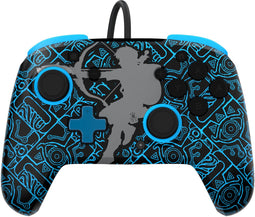 PDP Rematch - Sheikah Shoot - Bedrade Controller - 3,5mm-aansluiting - Blauw Zwart