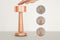 Buccan Dumbbell - Tafellamp - 3 lichtstanden en touchbediening - Roségoud