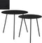 Mica Decorations Pontus - Bijzettafel - Ø40 x H40 cm - Zwart Metaal