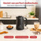 AoraKitchen Melkopschuimer - 5-in-1 - 500 ml - Zwart