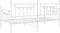 vidaXL - Ligbed - Frame - Wit - 100x190 - cm - Staal