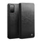 Qialino - echt lederen luxe wallet hoes - Samsung Galaxy S20 - Zwart