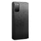 Qialino - echt lederen luxe wallet hoes - Samsung Galaxy S20 - Zwart