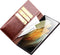 Qialino - Geschikt voor Samsung Galaxy S23 Ultra - Leren bookcase hoes - Bruin