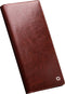 Qialino - Geschikt voor Samsung Galaxy S23 Ultra - Leren bookcase hoes - Bruin