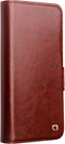 Qialino - Geschikt voor Samsung Galaxy S24 - Leren bookcase hoes - Bruin