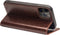 Qialino - lederen luxe bookcase hoes - Geschikt voor iPhone 13 Pro Max - Bruin