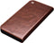 Qialino - lederen luxe bookcase hoes - Geschikt voor iPhone 13 Pro - Bruin