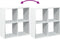 vidaXL - Kamerscherm - / - boekenkast - 69,5x29x69,5 - cm - bewerkt - hout - wit