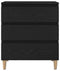 vidaXL - Sideboard - Zwart - Eiken - 60x35x70 - cm - Engineered - Hout
