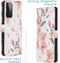 iMoshion Hoesje Geschikt voor Samsung Galaxy A72 Hoesje Met Pasjeshouder - iMoshion Design Softcase Bookcase - Meerkleurig / Blossom Watercolor