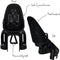 Qibbel Air Fietsstoeltje Achter Bagagedrager bevestiging - Quick Connect - Fietszitje - Midnight Black + Gratis Qibbel Slot