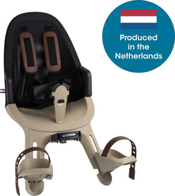 Qibbel Air Fietsstoeltje Voor - Cappuccino - Stuurpenbevestiging