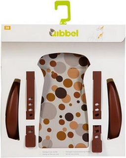 Qibbel stylingset kinderzitje luxe dots brown achter - BRUIN