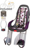 Qibbel ToGo - Fietsstoeltje Achter - Frame Bevestiging - antraciet/ Dots Purple