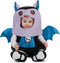 VIVING COSTUMES / JUINSA - Blauw en paars vleermuis kostuum voor baby's - 7 - 12 maanden