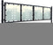 vidaXL - Poort - enkel - 300x150 - cm - zwart