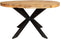 Eetkamertafel Sanne industrieel rond massief mango 130 cm