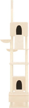 vidaXL - Kattenmeubel - vloer - tot - plafond - 277-303 - cm - crèmekleurig