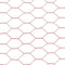 vidaXL Kippengaas 25x1.2 m staal met PVC coating rood