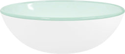 vidaXL - Wasbak - 35x12 - cm - gehard - glas - wit