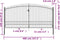 vidaXL - Hekpoort - dubbele - deur - met - speren - bovenkant - 400x248 - cm
